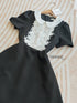 ORANGE JUICE Lace Decor Peter Pan Collar A-Line Midi Dress